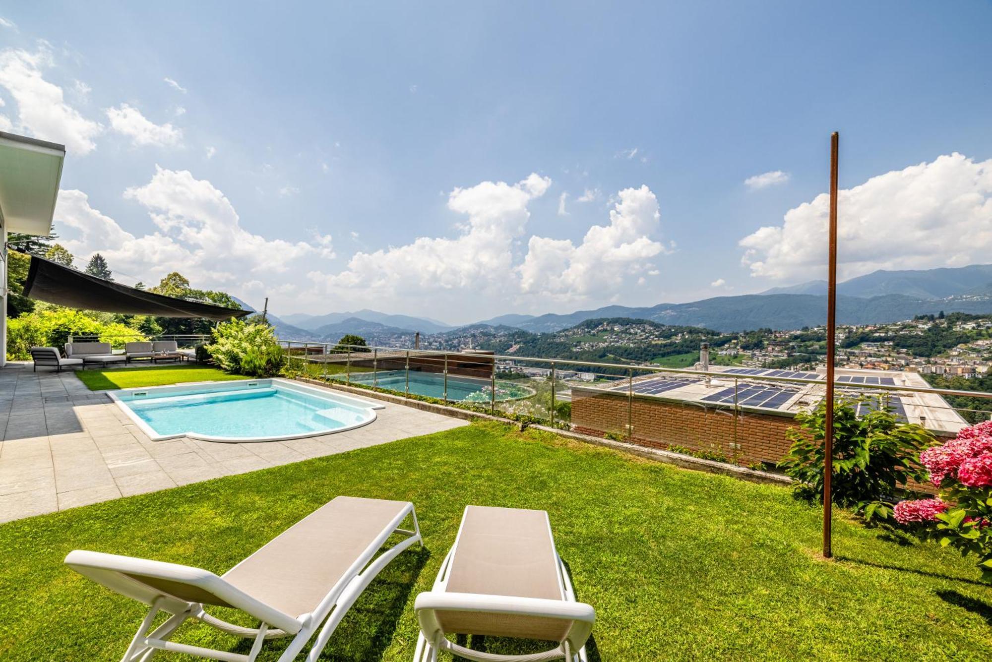 Villa Girandola With Private, Heated Pool Lugano Exterior foto